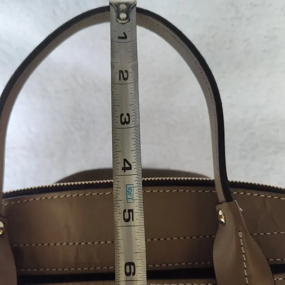 Dooney & Bourke Taupe Leather Handbag Purse